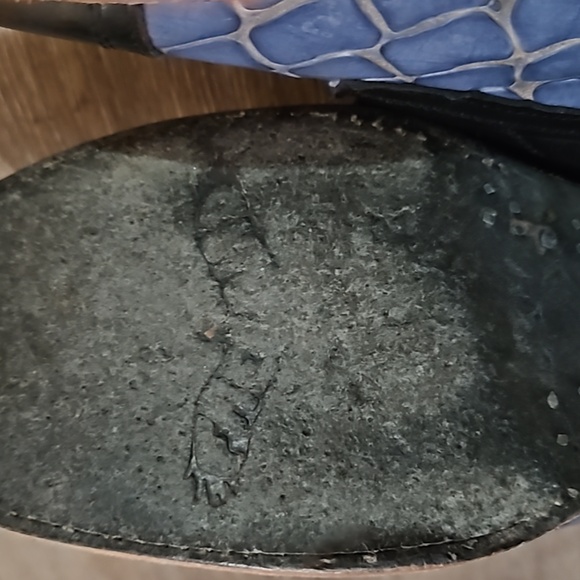 Freebird mules black and blue leather sz 11 used fits like a sz 10 US - Picture 5 of 7